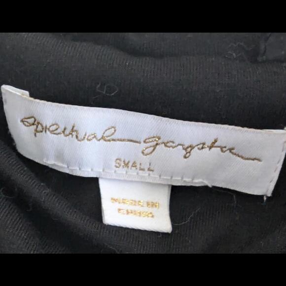 Spiritual Gangster Chevron Stripe Hooded Puffer- Size S - Picture 9 of 9